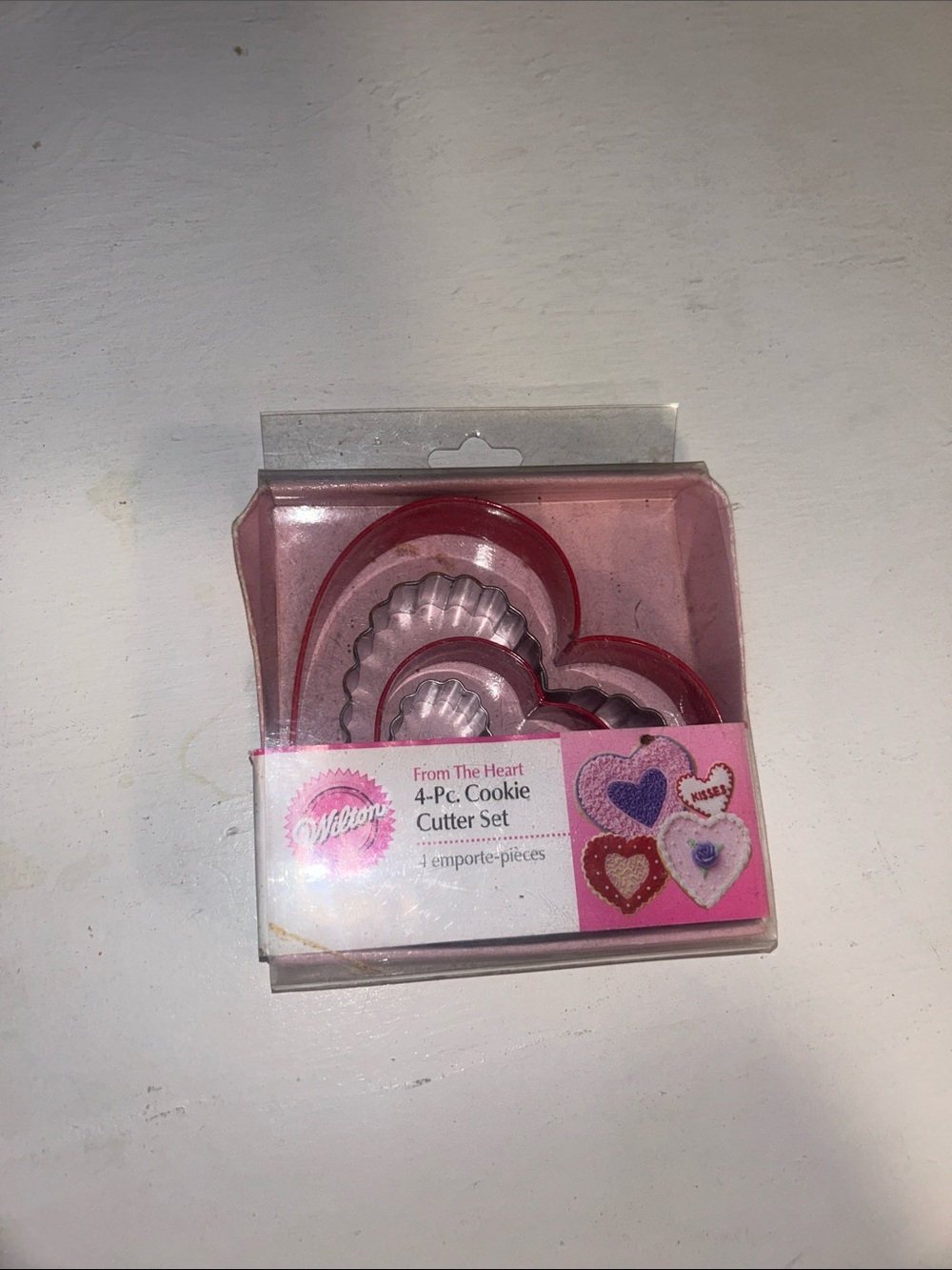 Wilton Heart Cookie Cutter Set - Pink Trim